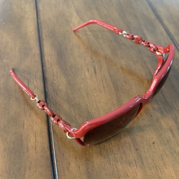 AUTHENTIC GUCCI RED SUNGLASSES - Picture 3 of 6